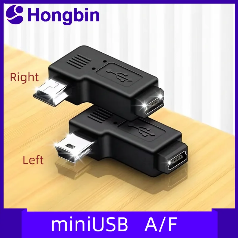90 Degree Right Angle Mini 5P Male to Female USB Adapter Compact Size Data Transfer Charging Compatible with Various Devices
90 Degree Right Angle Mini 5P Male to Female USB Adapter Compact Size Data Transfer Charging Compatible with Various Devices