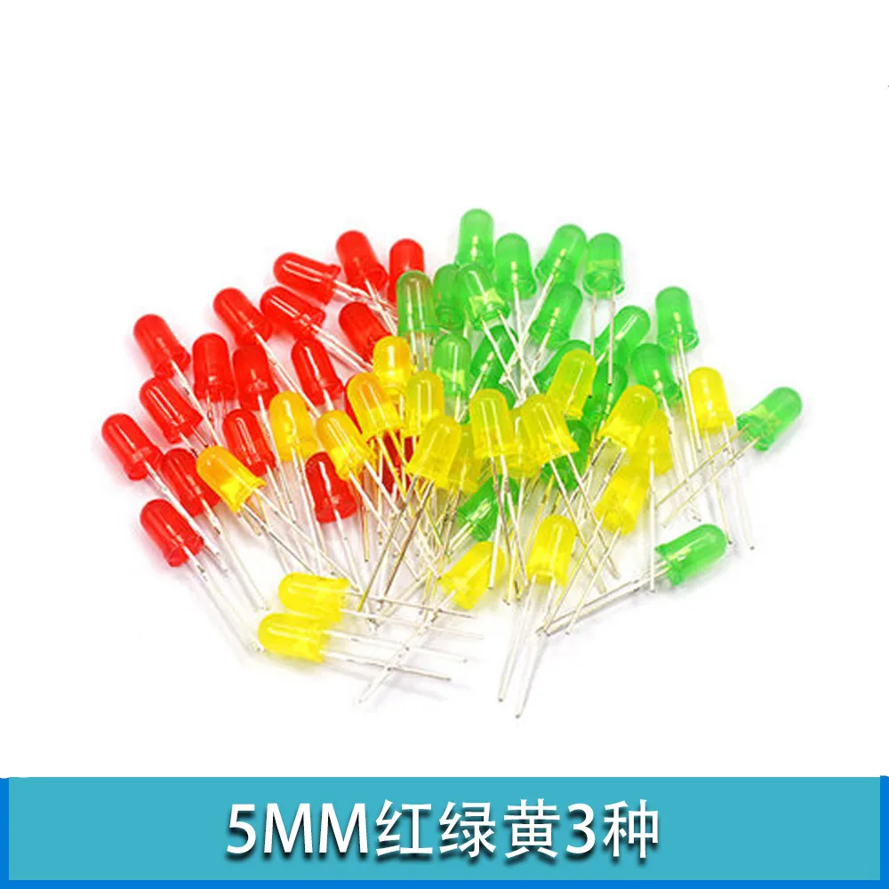 3Colors*20PCS=60PCS 3mm 5mm LED Diode Light Assorted Kit Red Green Yellow COMPONENT DIY kit new original
3Colors*20PCS=60PCS 3mm 5mm LED Diode Light Assorted Kit Red Green Yellow COMPONENT DIY kit new original