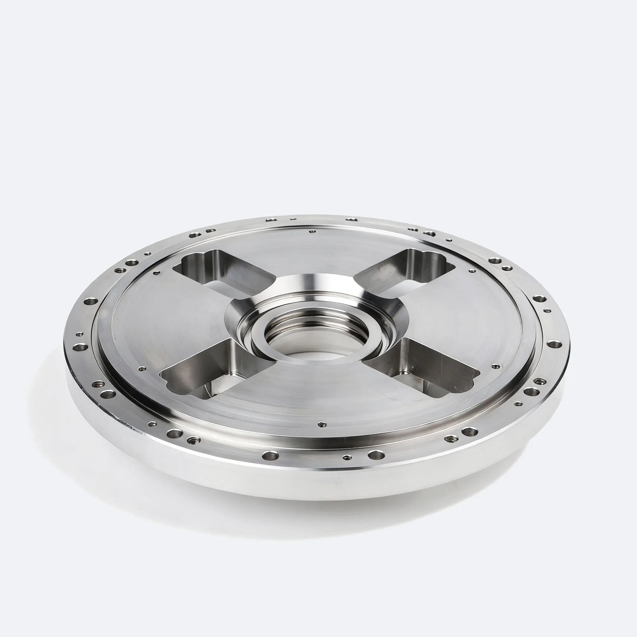 High-Speed Centrifuge Rotor Drum End Cover Flanged Cross-Shaped Lightening Grooves Precision Shaft Hole 2205 Duplex Stainless
High-Speed Centrifuge Rotor Drum End Cover Flanged Cross-Shaped Lightening Grooves Precision Shaft Hole 2205 Duplex Stainless
