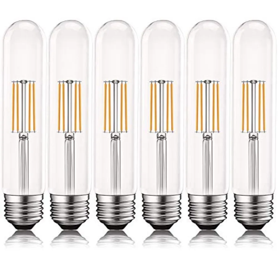 Vintage T9 LED Tube Light Bulbs 60W Equivalent, 2700K Warm White, 550 Lumens, Dimmable Edison Tubular Light Bulbs 5W, Clear Gla
Vintage T9 LED Tube Light Bulbs 60W Equivalent, 2700K Warm White, 550 Lumens, Dimmable Edison Tubular Light Bulbs 5W, Clear Gla