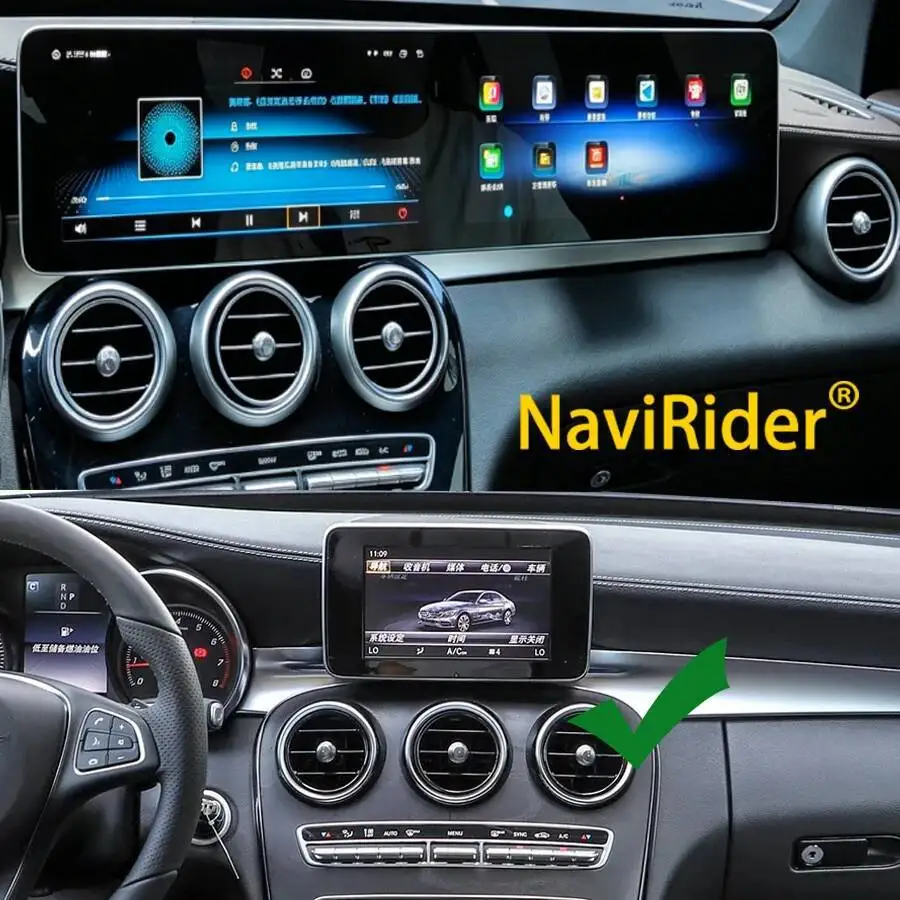 Yes 12.3+12.3 Inch 1920*720P Screen For Benz C GLC 2016-2022 Carplay Android Auto Car Radio GPS Navigation Tape Recorder Stereo
Yes 12.3+12.3 Inch 1920*720P Screen For Benz C GLC 2016-2022 Carplay Android Auto Car Radio GPS Navigation Tape Recorder Stereo