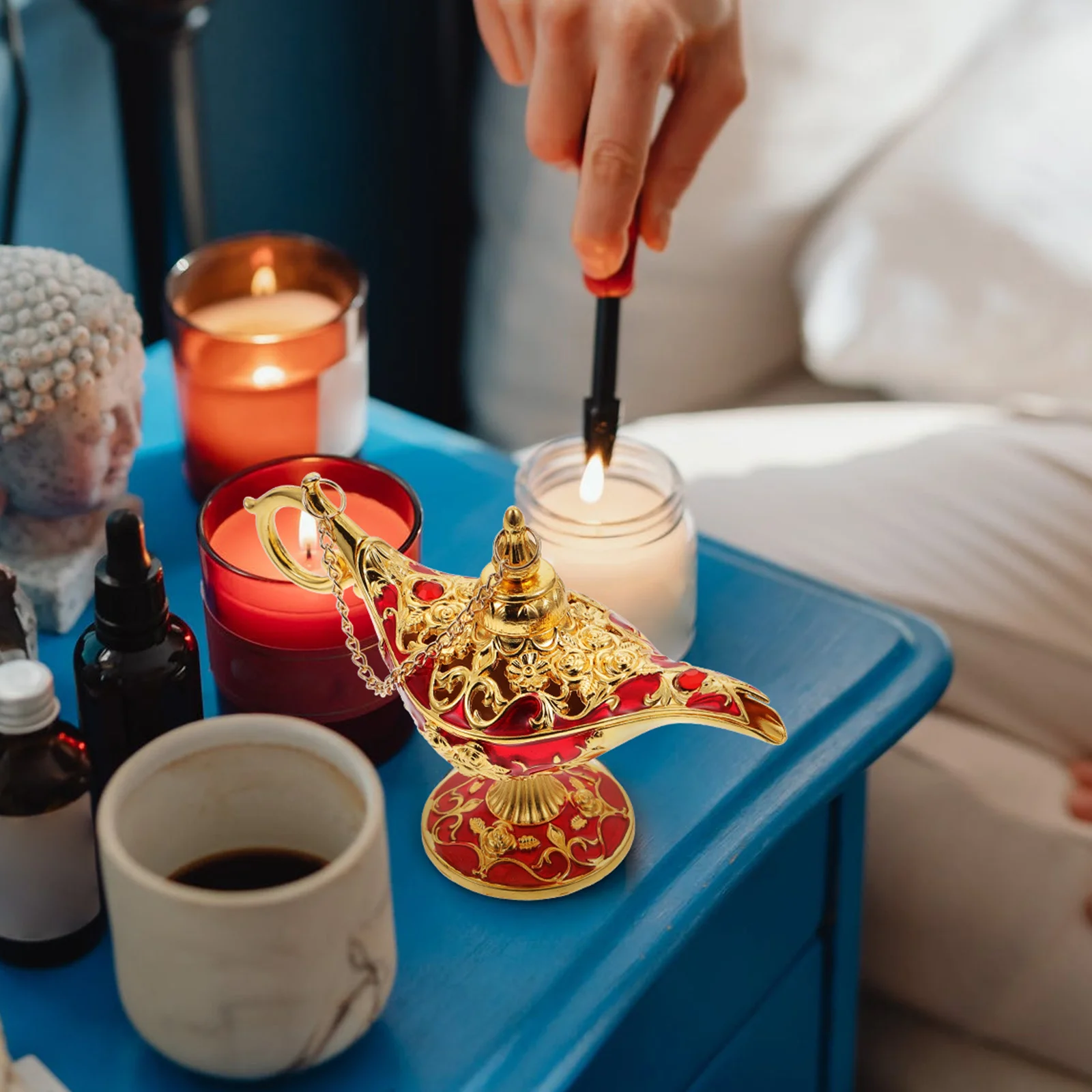 Zinc Alloy Retro Desktop Ornament For Home Decor Imitated Lamp Vintage Charm Decorative Craft Household Small
Zinc Alloy Retro Desktop Ornament For Home Decor Imitated Lamp Vintage Charm Decorative Craft Household Small