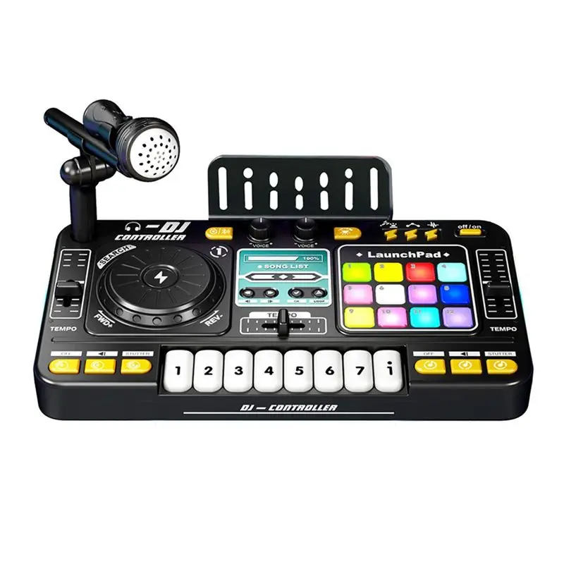 Children Simulation Multifunctional DJ Mixer Controller Electronic Organ Built Inmic Multi-Purpose
Children Simulation Multifunctional DJ Mixer Controller Electronic Organ Built Inmic Multi-Purpose
