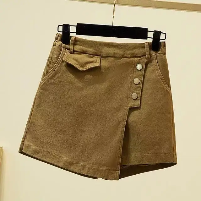 Shorts, women's high waist pants, skirt, fake two-piece skirt pants, 2022 summer new style slim, wide leg casual women's pants
Shorts, women's high waist pants, skirt, fake two-piece skirt pants, 2022 summer new style slim, wide leg casual women's pants