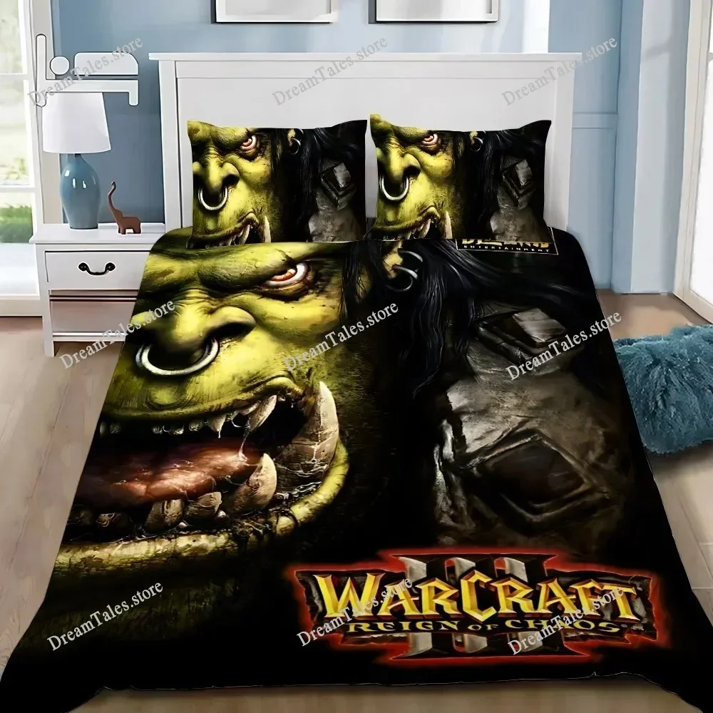 Duvet Cover Pillowcase Bedding Set Hot Game Worlds of W-Warcrafts Adult BoyGirl Bedroom Decoration Single Double Large Size741
Duvet Cover Pillowcase Bedding Set Hot Game Worlds of W-Warcrafts Adult BoyGirl Bedroom Decoration Single Double Large Size741