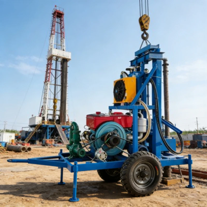 70m Drilling Range Tire-Type Small Water Well Rig Electric-Diesel Dual-Power Drilling Machine
70m Drilling Range Tire-Type Small Water Well Rig Electric-Diesel Dual-Power Drilling Machine