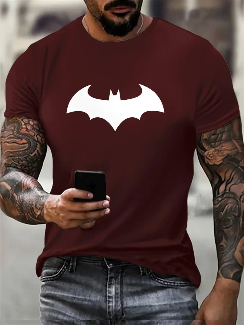 Fashion Bat Pattern Men's T-shirt Summer Short Sleeve Outdoor Street 3D Printed Hip Hop T-shirt Large Casual Top New Style
Fashion Bat Pattern Men's T-shirt Summer Short Sleeve Outdoor Street 3D Printed Hip Hop T-shirt Large Casual Top New Style
