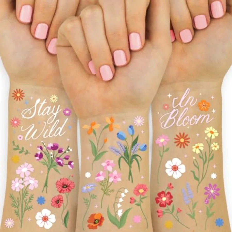 Wildflower Garden Temporary Tattoos - 104 designs Pastel Florals, Spring, Garden Party, Bridal Shower, Birthday Favors, Easter,
Wildflower Garden Temporary Tattoos - 104 designs Pastel Florals, Spring, Garden Party, Bridal Shower, Birthday Favors, Easter,
