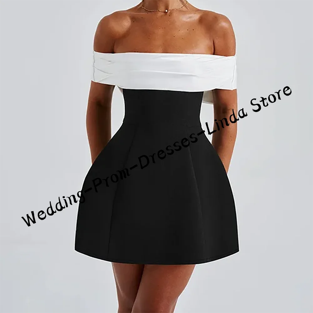 Classic Satin Off Shoulder Contrast Color Formal Evening Dresses Birthday Party Prom Gowns Customized
Classic Satin Off Shoulder Contrast Color Formal Evening Dresses Birthday Party Prom Gowns Customized