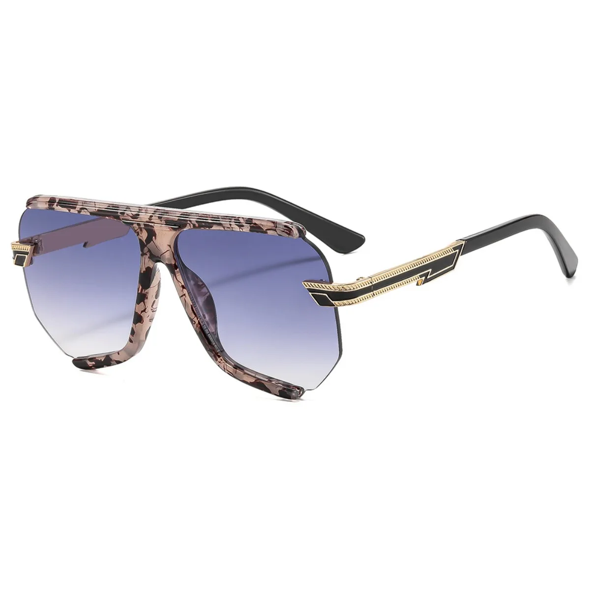 2026 Trendy Geometric Semi-Rimless Colorful Spliced Oversized Sunglasses UV400 Unisex for Outdoor Party Runway BU6412
2026 Trendy Geometric Semi-Rimless Colorful Spliced Oversized Sunglasses UV400 Unisex for Outdoor Party Runway BU6412