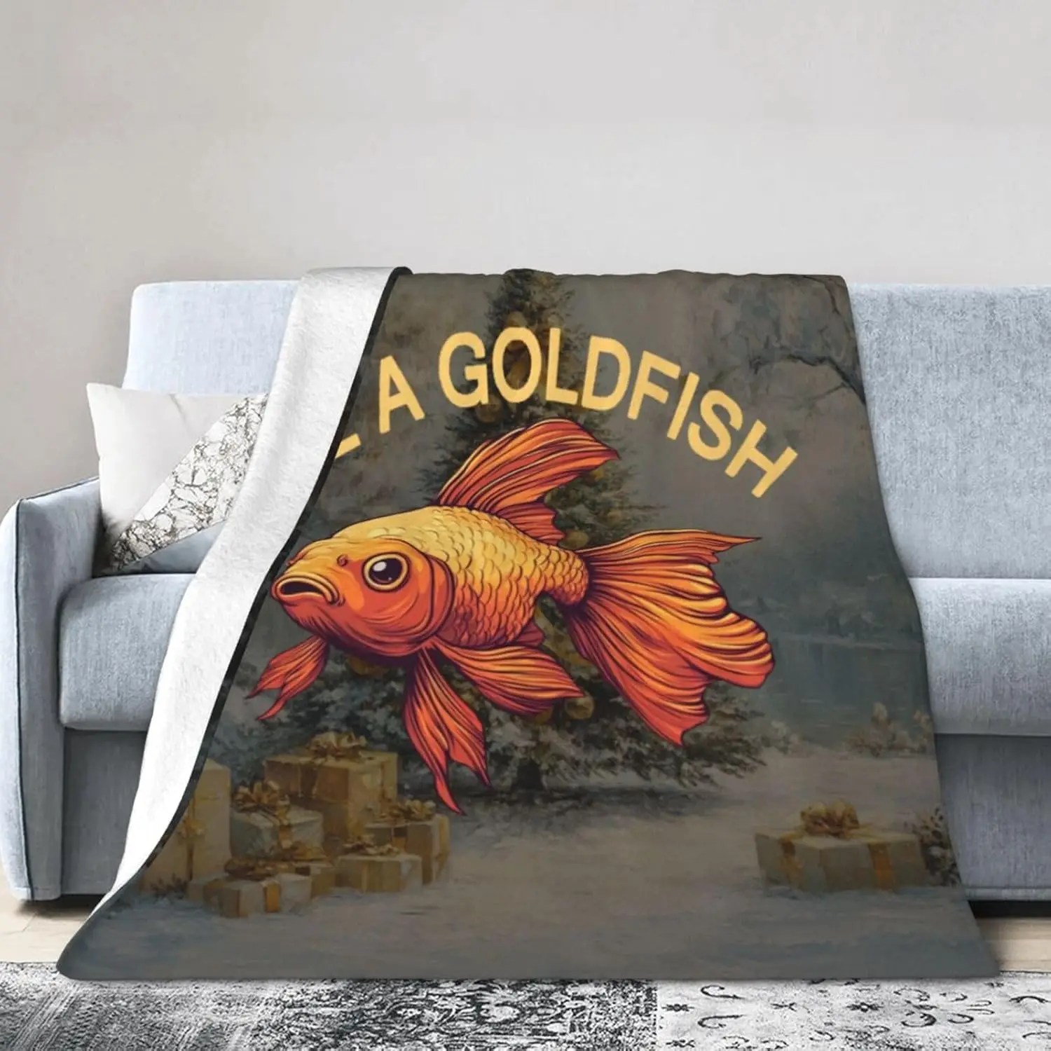 Одеяло с золотой рыбкой, идея рождественского подарка, забавный дизайн с животными, мягкий флисовый чехол для дивана, домашний декор, праздничная тема, художественный принт
Одеяло с золотой рыбкой, идея рождественского подарка, забавный дизайн с животными, мягкий флисовый чехол для дивана, домашний декор, праздничная тема, художественный принт