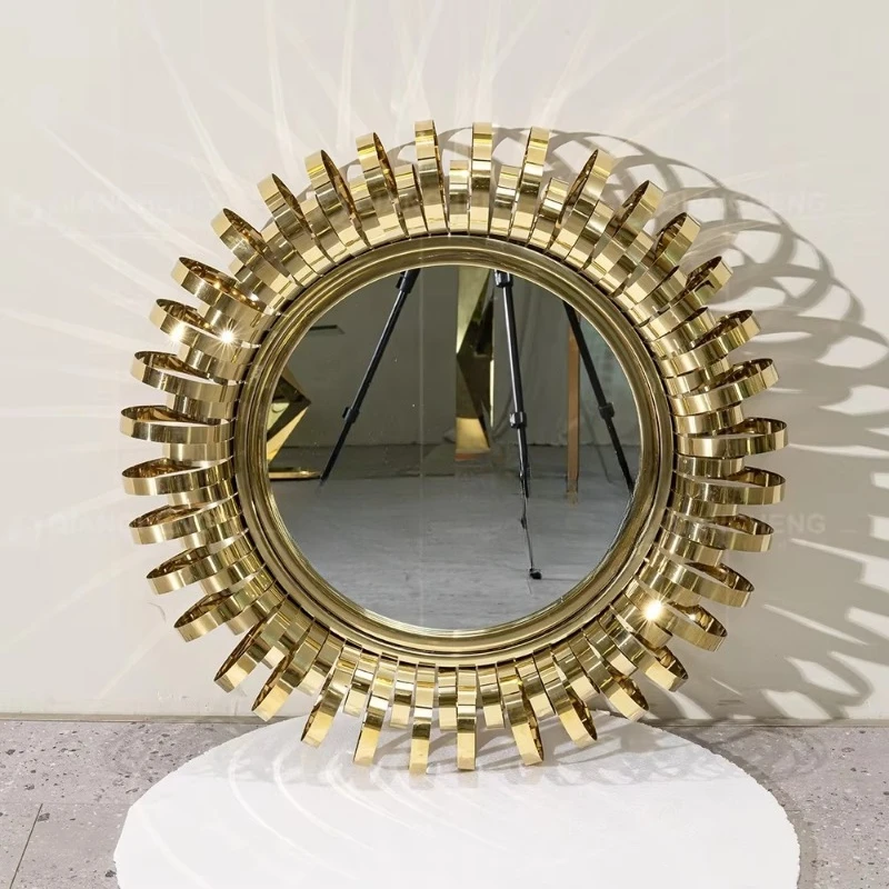 Wall-mounted mirror gold stainless steel mirror home decoration modern
Wall-mounted mirror gold stainless steel mirror home decoration modern