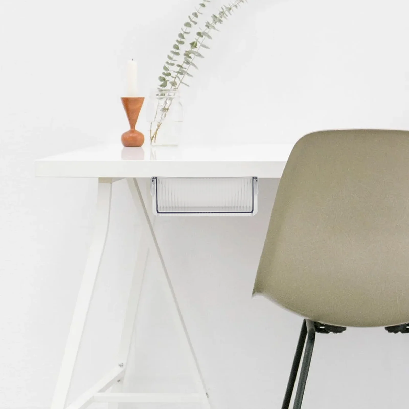 1pc Under Table Storage Box Self-Adhesive Desk Organizer for Stationery USB Notes Under Desk Container
1pc Under Table Storage Box Self-Adhesive Desk Organizer for Stationery USB Notes Under Desk Container
