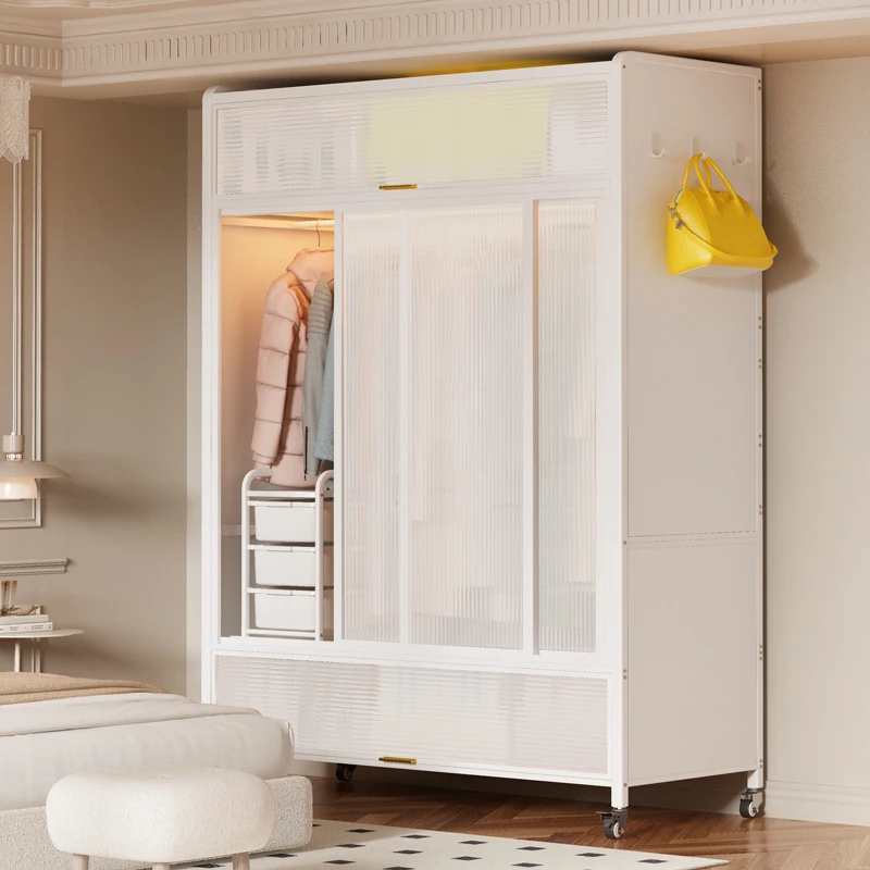 Aesthetic Storage Rack Modern Luxury Children Wardrobe Layered Steel Wardrobe Partitions Organizer Save Clothes Furniture
Aesthetic Storage Rack Modern Luxury Children Wardrobe Layered Steel Wardrobe Partitions Organizer Save Clothes Furniture