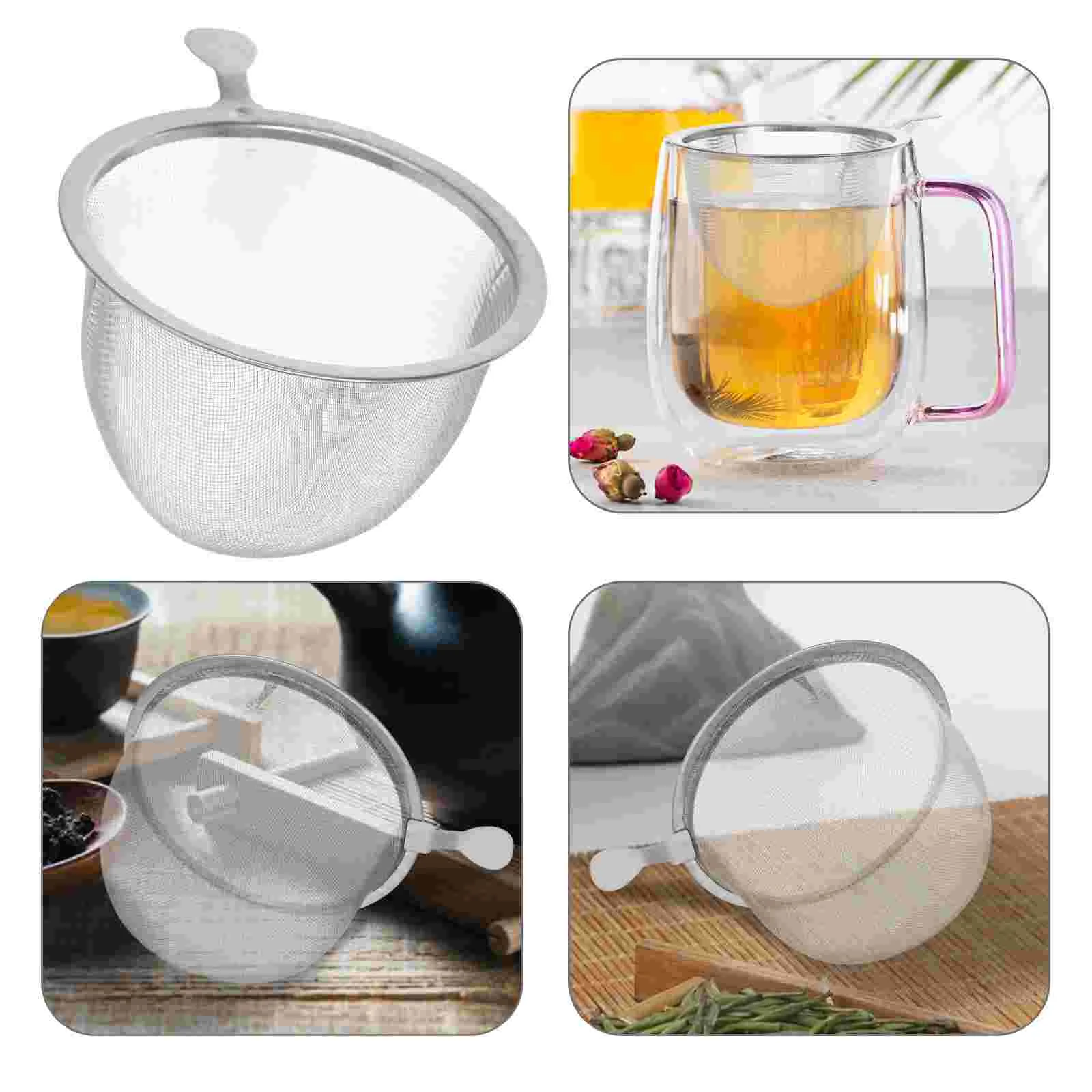 Stainless Steel Tea Strainer Fine Mesh Loose Leaf Infuser Pot Filter Home Office Use Essential Tea Accessory Durability
Stainless Steel Tea Strainer Fine Mesh Loose Leaf Infuser Pot Filter Home Office Use Essential Tea Accessory Durability