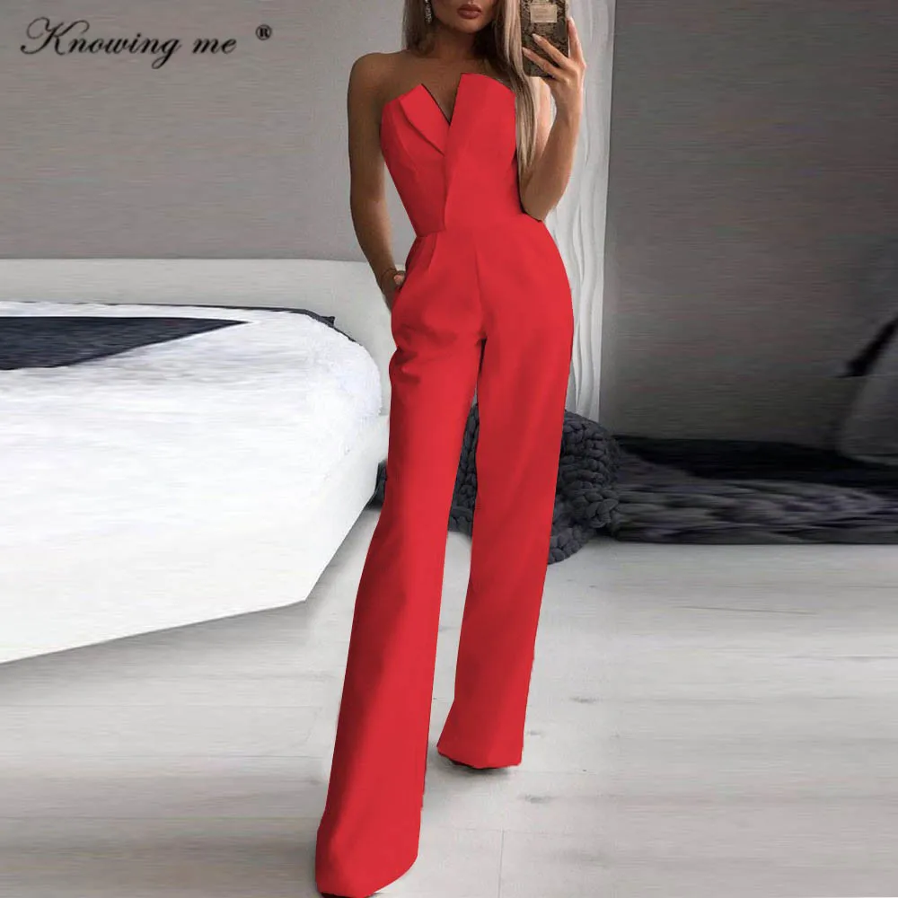Women sexy off shoulder Jumpsuit Lady fashion strapless solid color one piece set Female Summer slim pocket blazer suit romper
Women sexy off shoulder Jumpsuit Lady fashion strapless solid color one piece set Female Summer slim pocket blazer suit romper