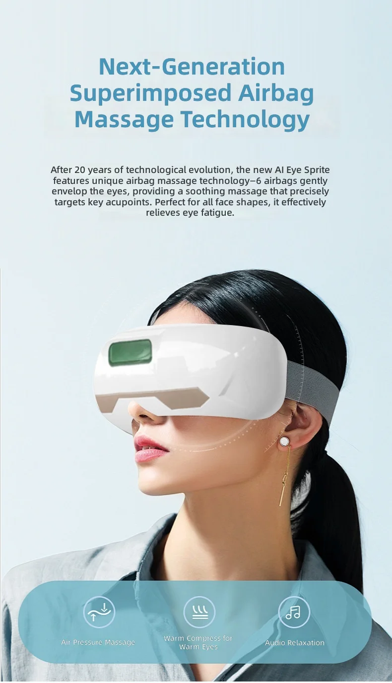 Rechargeable Eye Warmer with Hydrogen Mist, Heat + Vibration + Steam Therapy, Eye Massager for Dry Eyes, Fatigue Relief
Rechargeable Eye Warmer with Hydrogen Mist, Heat + Vibration + Steam Therapy, Eye Massager for Dry Eyes, Fatigue Relief