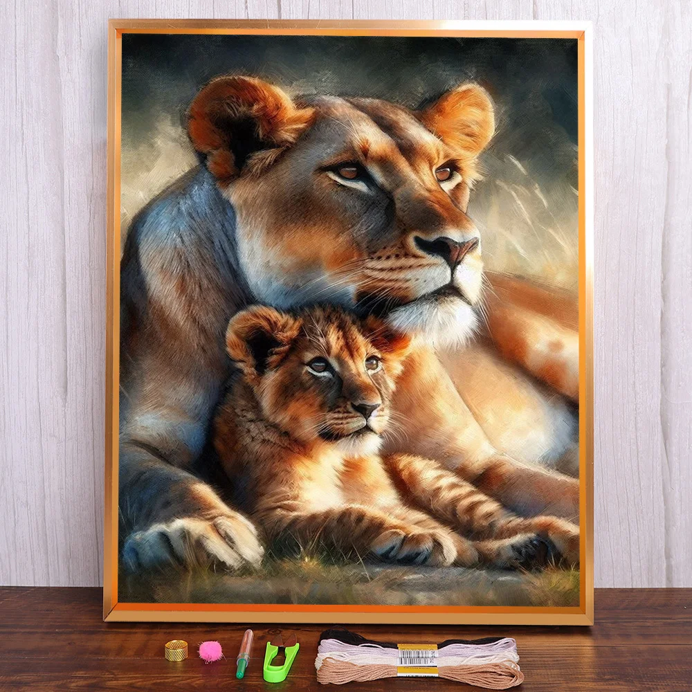 Animal Lion Printed Canvas 11CT Cross-Stitch DIY Embroidery Kit Craft Knitting Needlework Sewing Home Decor Floss Promotions
Animal Lion Printed Canvas 11CT Cross-Stitch DIY Embroidery Kit Craft Knitting Needlework Sewing Home Decor Floss Promotions