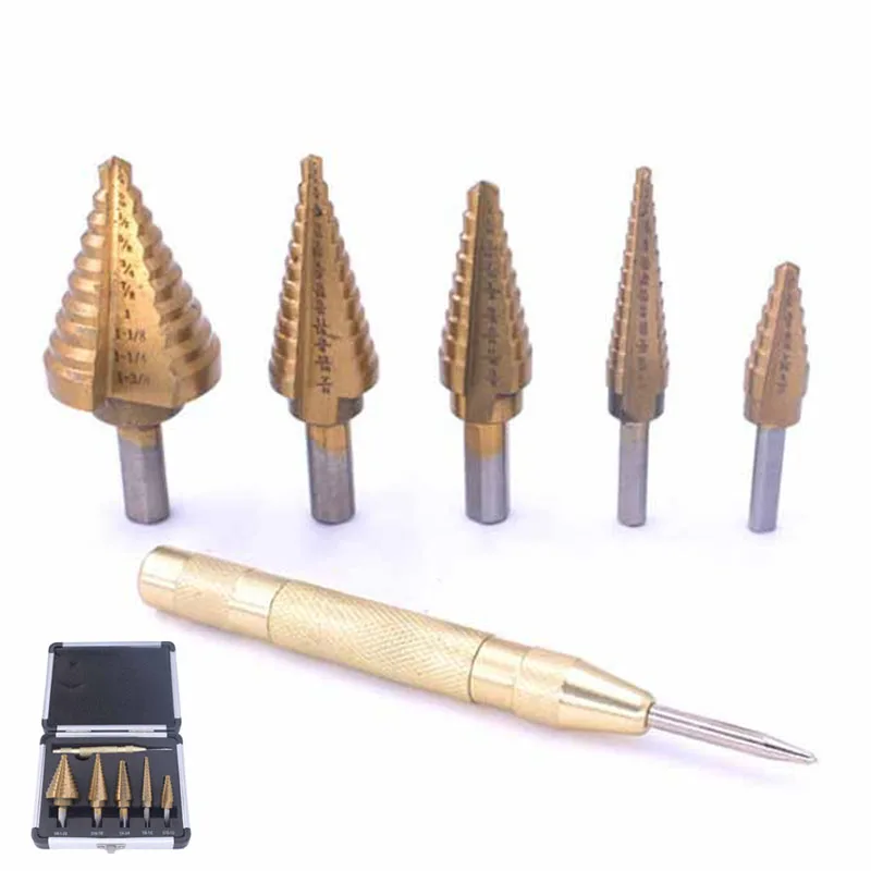 6Pcs/Set Reaming And Tapping Step Drill British Standards Drill Set Triangle Handle High-Speed Steel Titanium Plated Tapper
6Pcs/Set Reaming And Tapping Step Drill British Standards Drill Set Triangle Handle High-Speed Steel Titanium Plated Tapper