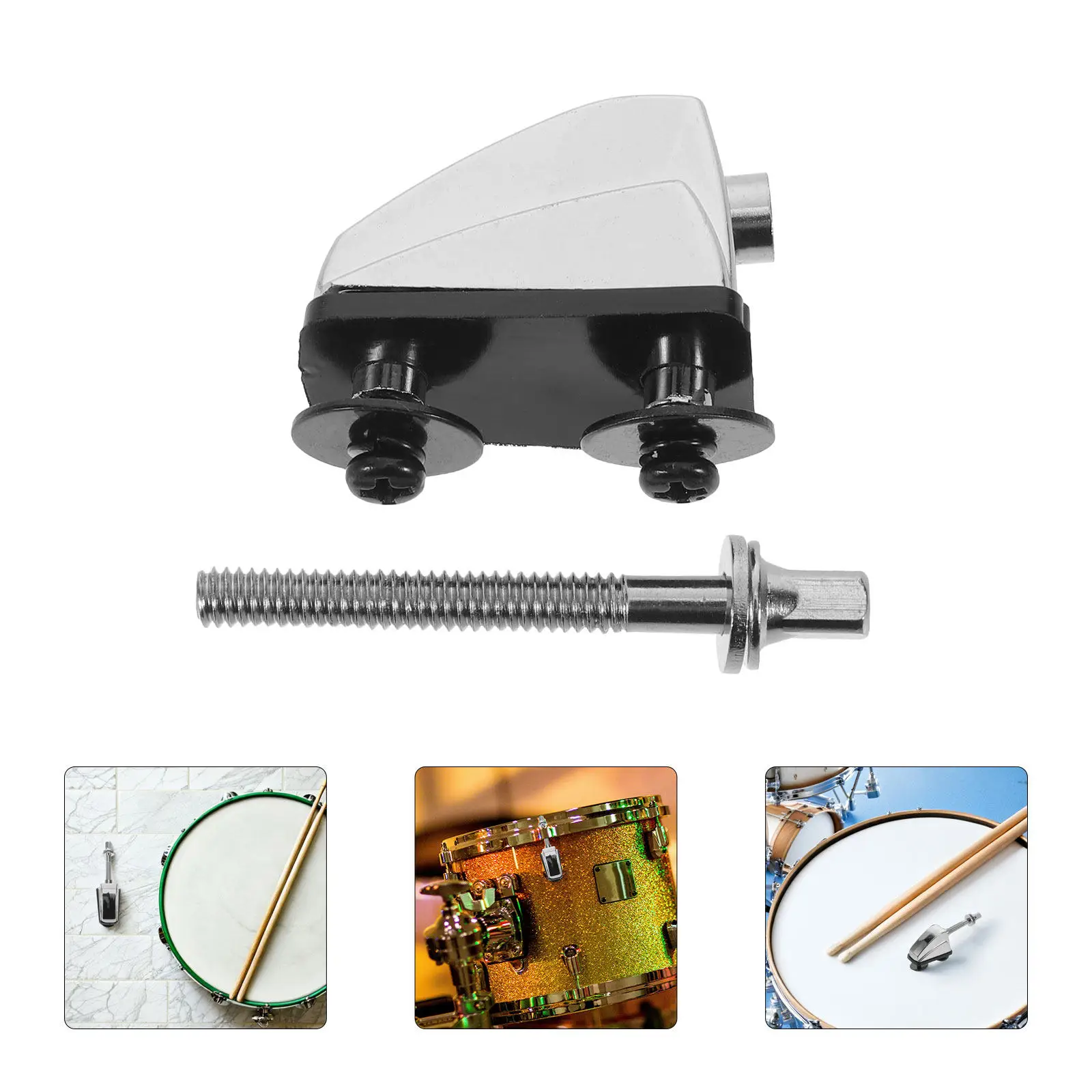 Electroplated Chrome Single End Snare Drum Lug with Tension Rod High Precision Drum Mounting Hardware for Snare Bass Percussion
Electroplated Chrome Single End Snare Drum Lug with Tension Rod High Precision Drum Mounting Hardware for Snare Bass Percussion