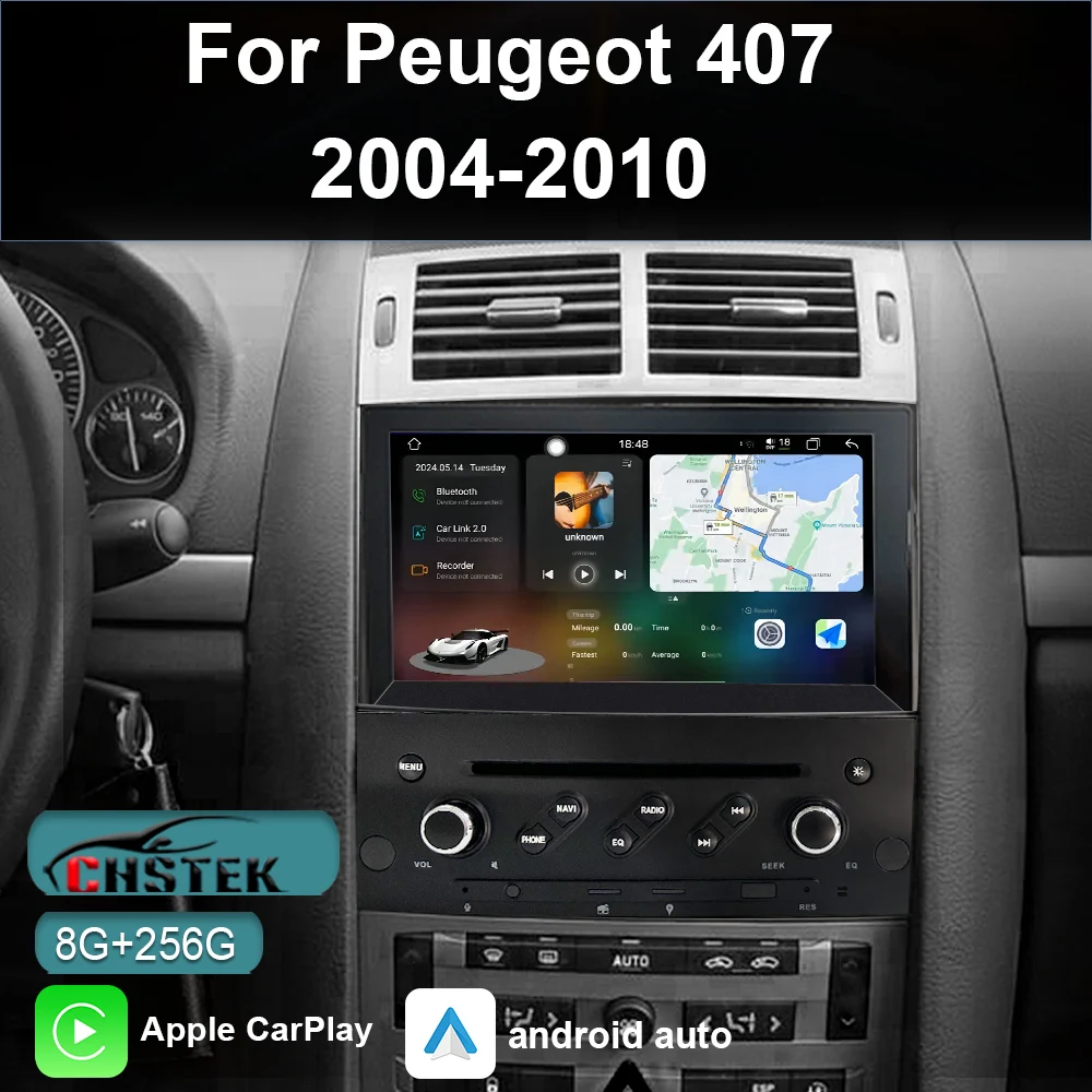 CHSTEK Car Radio Qualcomm Android 13 CarPlay for Peugeot 407 2004-2011 Video GPS Navigation Multimedia Player Bluetooth WiFi 4G
CHSTEK Car Radio Qualcomm Android 13 CarPlay for Peugeot 407 2004-2011 Video GPS Navigation Multimedia Player Bluetooth WiFi 4G