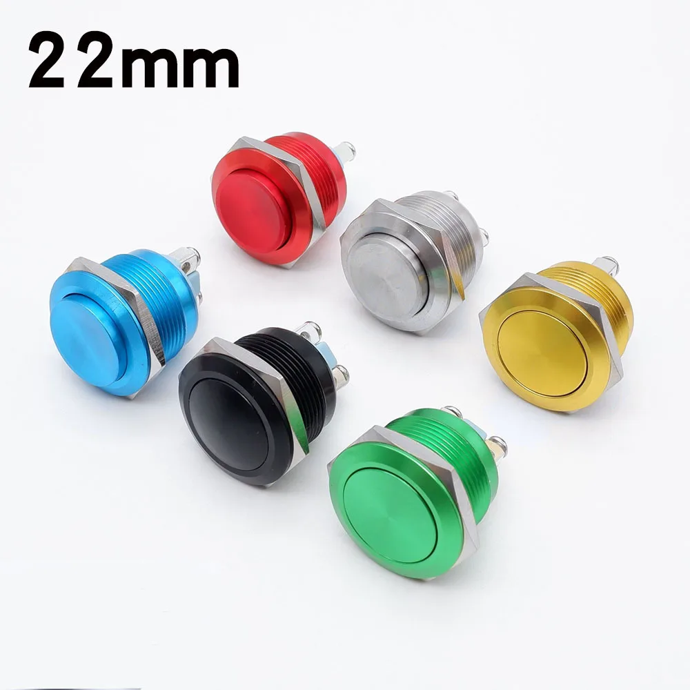 22mm Metal Push Button Switch Screw/Pin Terminal Self Reset Momentary NO Normal Open Switches Flat Head High Head Ball Head Blue
22mm Metal Push Button Switch Screw/Pin Terminal Self Reset Momentary NO Normal Open Switches Flat Head High Head Ball Head Blue