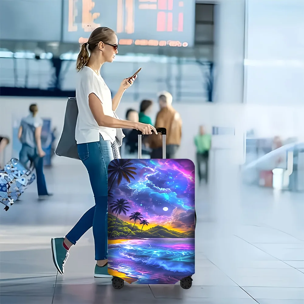 1-Piece Tropical Night Beach Digitally Printed luggage cover for luggage covers 18 – 32 Inches; Dust and Resilient Travel Acc
1-Piece Tropical Night Beach Digitally Printed luggage cover for luggage covers 18 – 32 Inches; Dust and Resilient Travel Acc