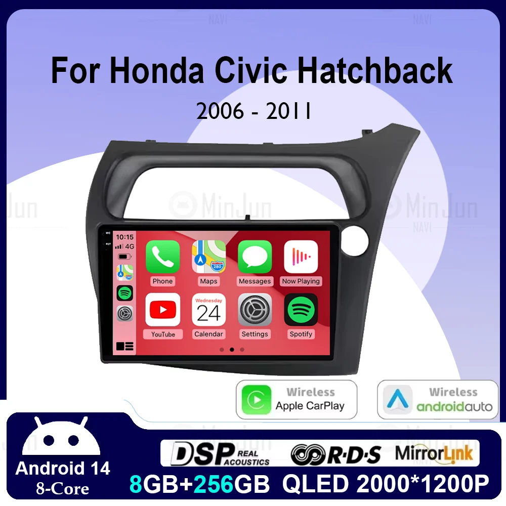 Android 14 Car Radio Multimedia Player For Honda Civic Hatchback 2006 2007 2008-2011 RHD Carplay Auto Autoradio Stereo Head Unit
Android 14 Car Radio Multimedia Player For Honda Civic Hatchback 2006 2007 2008-2011 RHD Carplay Auto Autoradio Stereo Head Unit