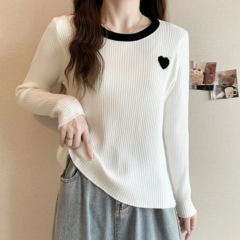 New O-Neck Embroidery Knitted Sweater Women Pullovers Long Sleeve Women Clothing Knit Sweater Pullover Women Tops Sweaters Q3075
New O-Neck Embroidery Knitted Sweater Women Pullovers Long Sleeve Women Clothing Knit Sweater Pullover Women Tops Sweaters Q3075