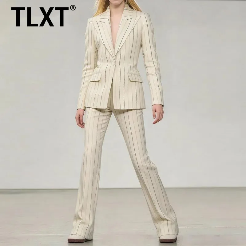 TLXT модные женские комплекты из двух предметов, хитовый цвет, полосатый лацкан, туника с длинными рукавами, блейзер, комплект брюк с высокой талией, новинка весны 2026
TLXT модные женские комплекты из двух предметов, хитовый цвет, полосатый лацкан, туника с длинными рукавами, блейзер, комплект брюк с высокой талией, новинка весны 2026