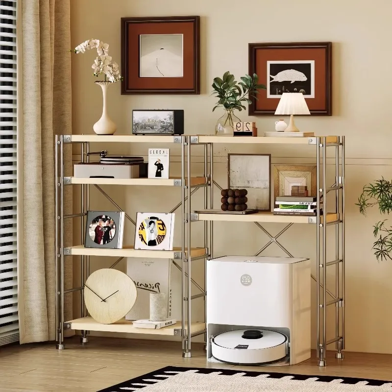 Полки в японском стиле Многослойные полки от пола до потолка для гостиной Балкон Простые средневековые полки для хранения Книжные полки Кухня
Полки в японском стиле Многослойные полки от пола до потолка для гостиной Балкон Простые средневековые полки для хранения Книжные полки Кухня