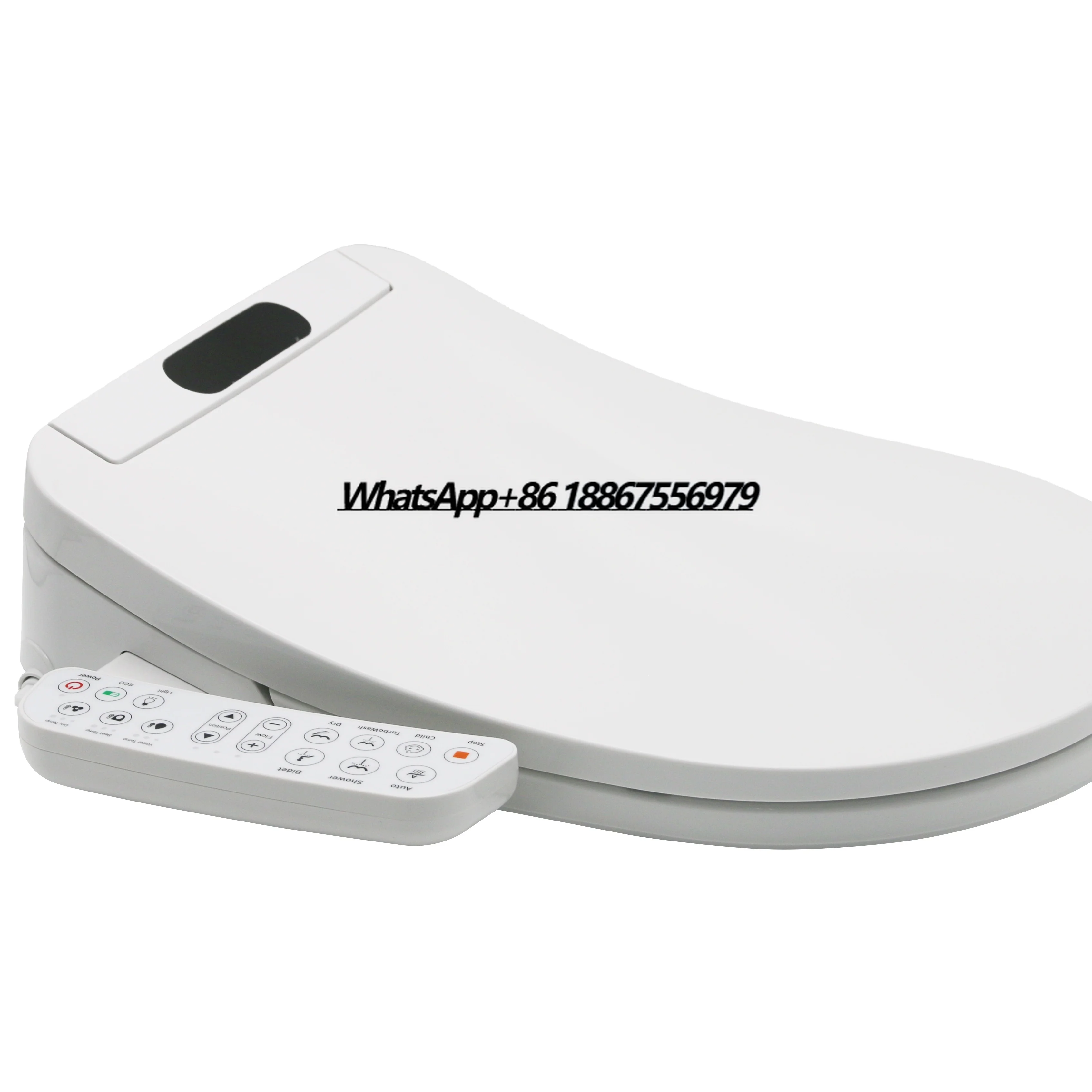 Intelligent Smart Bidet Toilet Seat Elongated Plastic Seat with Remote Control and Seat Heating Advanced Function
Intelligent Smart Bidet Toilet Seat Elongated Plastic Seat with Remote Control and Seat Heating Advanced Function