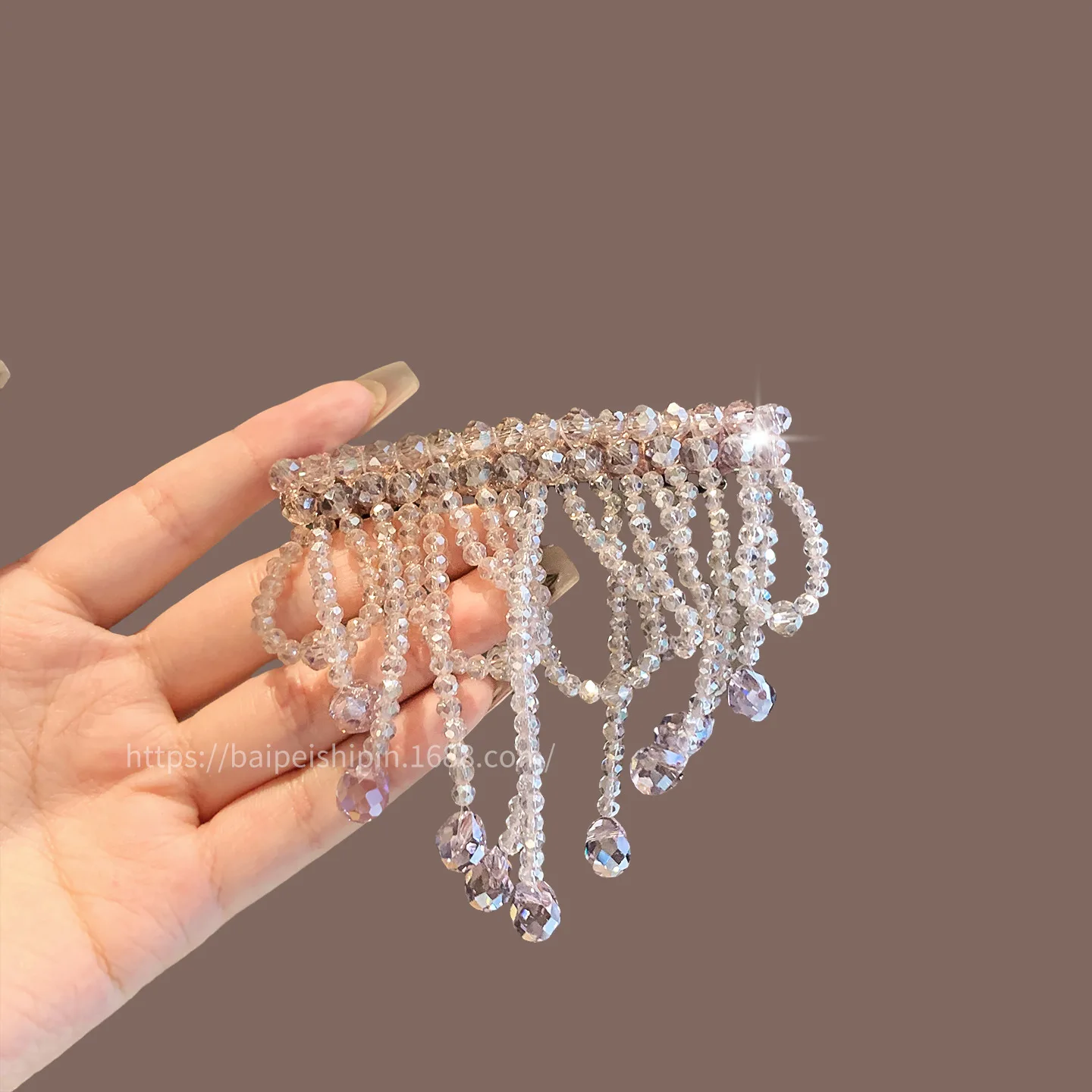 1pc Rhinestone Tassel Duckbill Spring Hair Clip Minimalist Elegant Side Bangs Back of Head Top Clasp for Women
1pc Rhinestone Tassel Duckbill Spring Hair Clip Minimalist Elegant Side Bangs Back of Head Top Clasp for Women