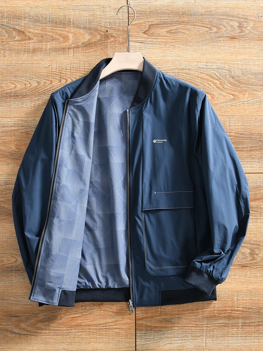 Double-Sided Wear Lightweight Casual Baseball Collar Men's Jacket Spring Autumn Versatile Fashionable Slim Fit Polyester Fiber
Double-Sided Wear Lightweight Casual Baseball Collar Men's Jacket Spring Autumn Versatile Fashionable Slim Fit Polyester Fiber
