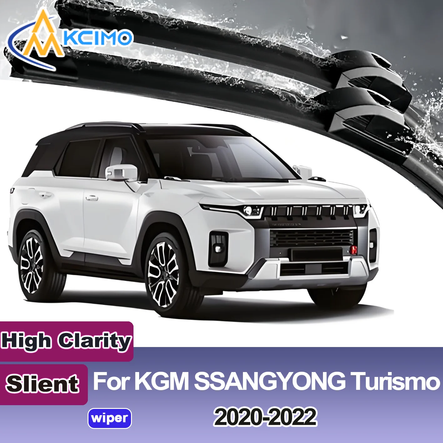 KCIMO 2PCS New Wiper Blades for KGM SSANGYONG Turismo 2020-2022 Front Windshield Auto Wipers Blade Accessories 2022 2021 2020
KCIMO 2PCS New Wiper Blades for KGM SSANGYONG Turismo 2020-2022 Front Windshield Auto Wipers Blade Accessories 2022 2021 2020
