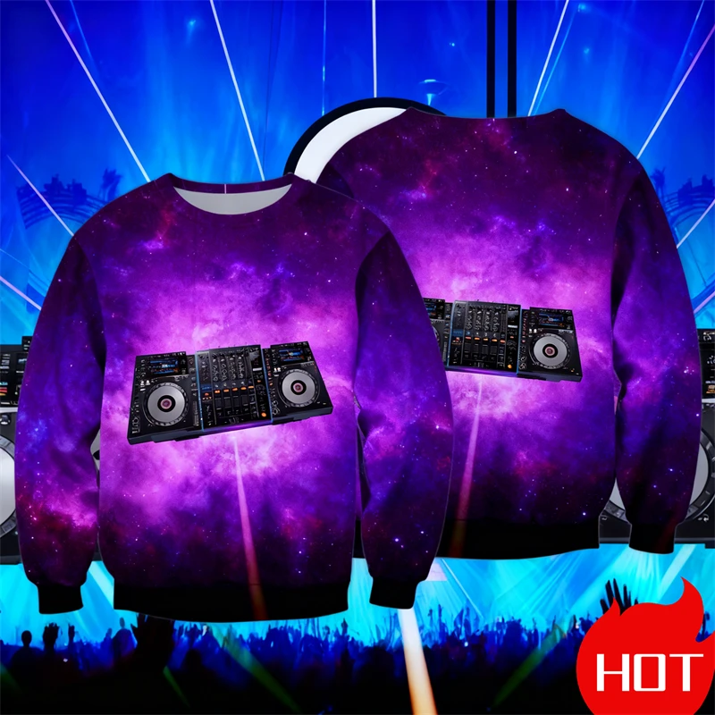 Men's Sweatshirt 3D Print Art Music DJ Graphic Long Sleeve Pullover New In Crew Neck Sweatshirts Large Size Men's Clothing Tops
Men's Sweatshirt 3D Print Art Music DJ Graphic Long Sleeve Pullover New In Crew Neck Sweatshirts Large Size Men's Clothing Tops