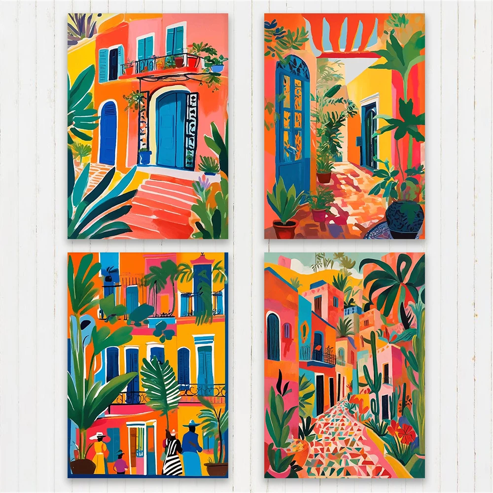 Vibrant Colorful Mexican Art Poster Bright Colorful Houses Print Street Graffiti Floral Botanical Landscape Canvas Painting Art
Vibrant Colorful Mexican Art Poster Bright Colorful Houses Print Street Graffiti Floral Botanical Landscape Canvas Painting Art