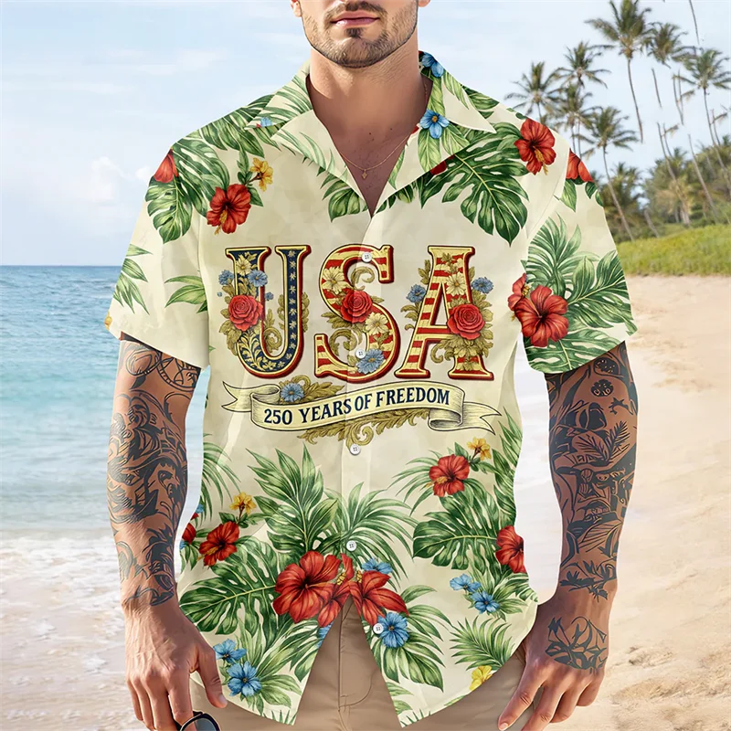 Custom USA 250th Anniversary Inspired Hawaiian Male Shirts Eagle Flag Landmark Firework Print Patriotic Beach Streetwear Tops
Custom USA 250th Anniversary Inspired Hawaiian Male Shirts Eagle Flag Landmark Firework Print Patriotic Beach Streetwear Tops