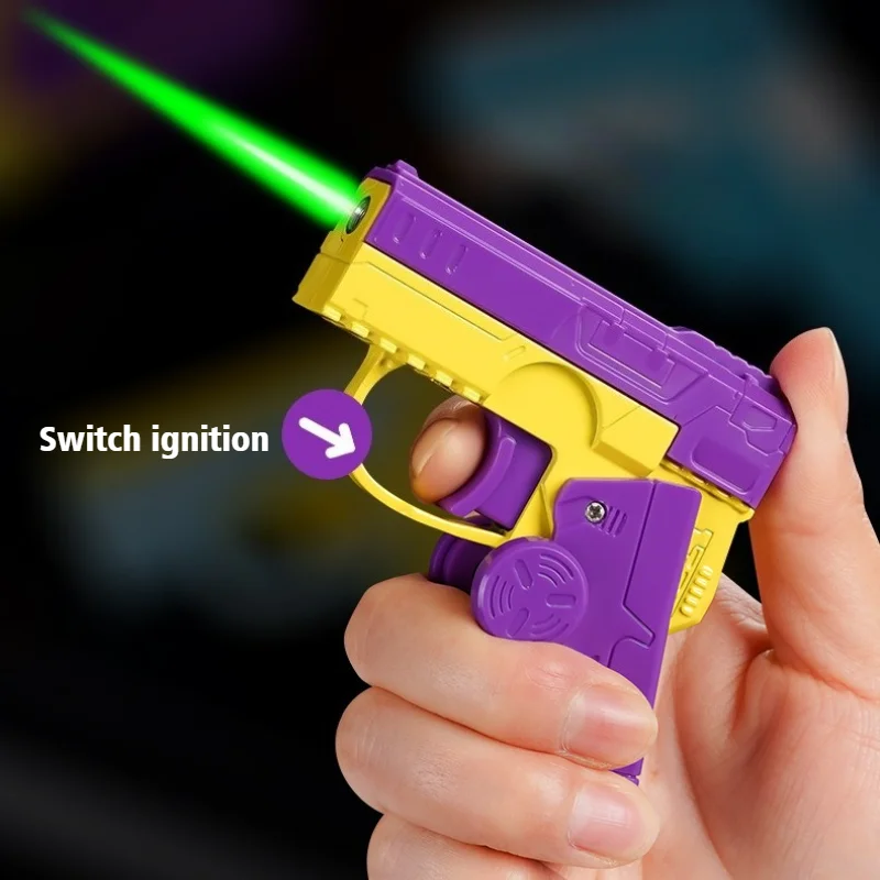 Gun Folding Cigar igniter Gyro Windproof Open Fire Inflatable Lighter Red Flame Pistol Cigarettes Lighters & Smoking Accessories
Gun Folding Cigar igniter Gyro Windproof Open Fire Inflatable Lighter Red Flame Pistol Cigarettes Lighters & Smoking Accessories