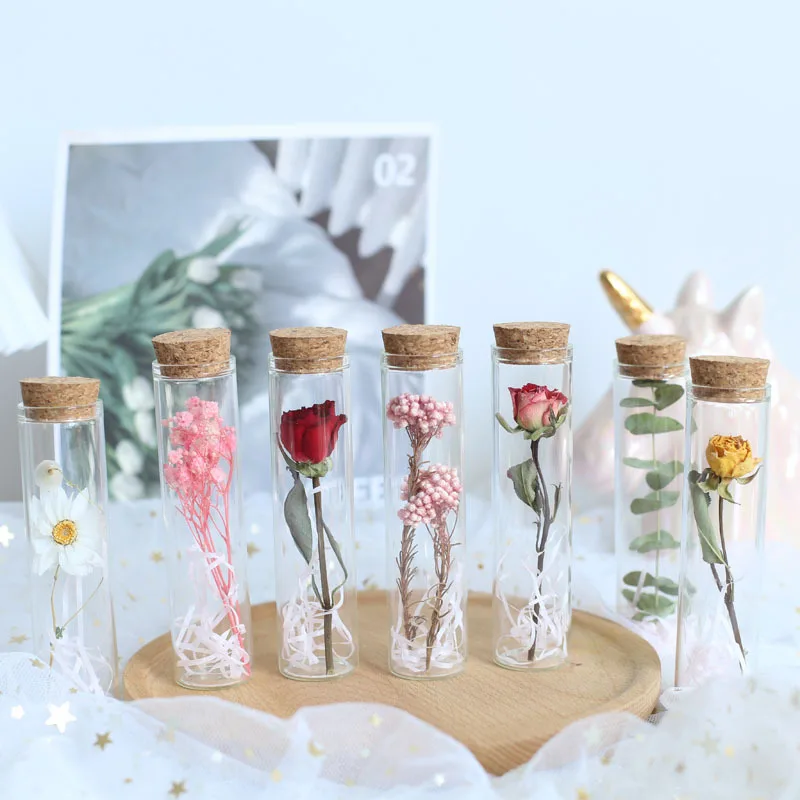 Household Hydroponic Transparent Glass Test-tube Vase Dried Flower Wedding Decoration Christmas Fleurs Sechees
Household Hydroponic Transparent Glass Test-tube Vase Dried Flower Wedding Decoration Christmas Fleurs Sechees