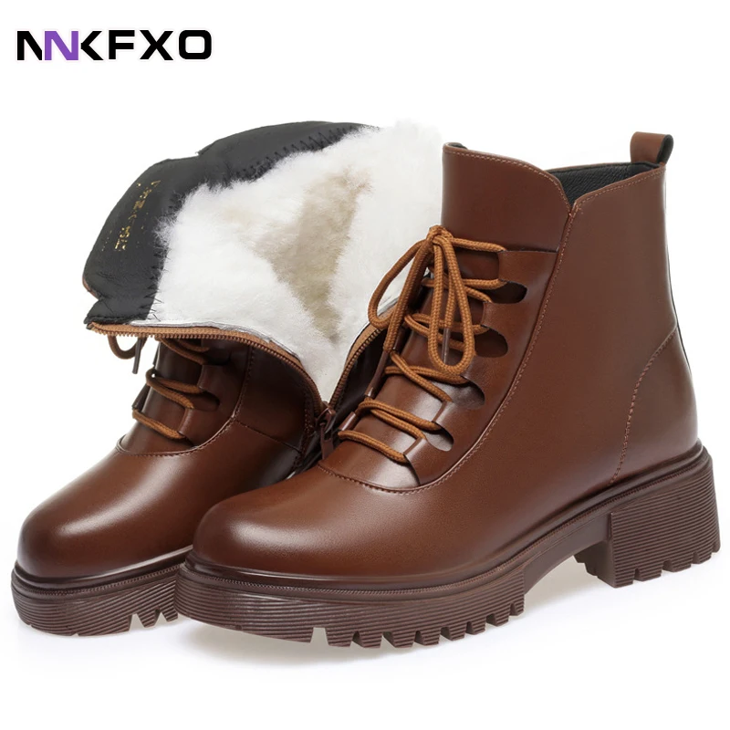 Big Size 35-41 Genuine Leather Boots Women Wool Warm Winter Snow Boots Fashion Thick Fur Ankle Boots For Women vc4990
Big Size 35-41 Genuine Leather Boots Women Wool Warm Winter Snow Boots Fashion Thick Fur Ankle Boots For Women vc4990