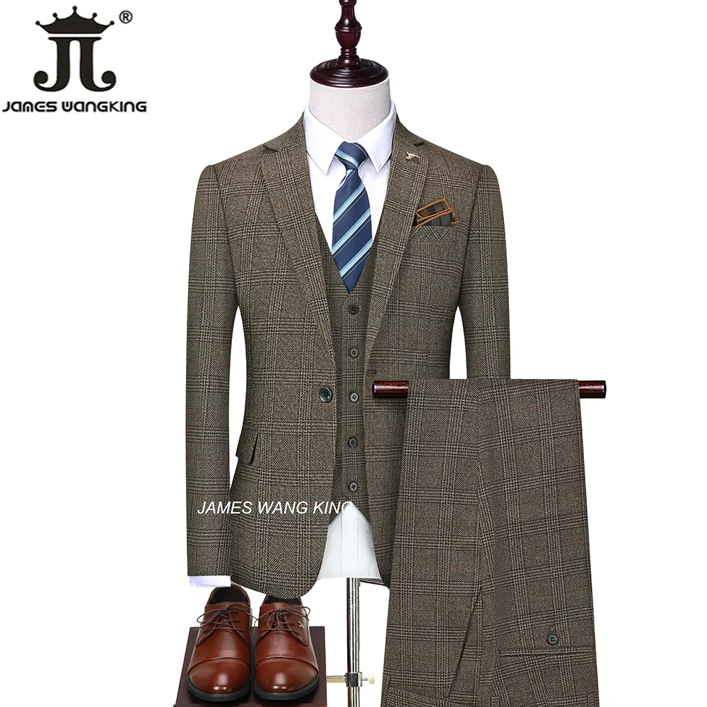 M-5XL ( Jacket + Vest + Pants ) Fashion Boutique Plaid Casual Office Business Mens Suit Groom Wedding Dress Performance Tuxedo
M-5XL ( Jacket + Vest + Pants ) Fashion Boutique Plaid Casual Office Business Mens Suit Groom Wedding Dress Performance Tuxedo