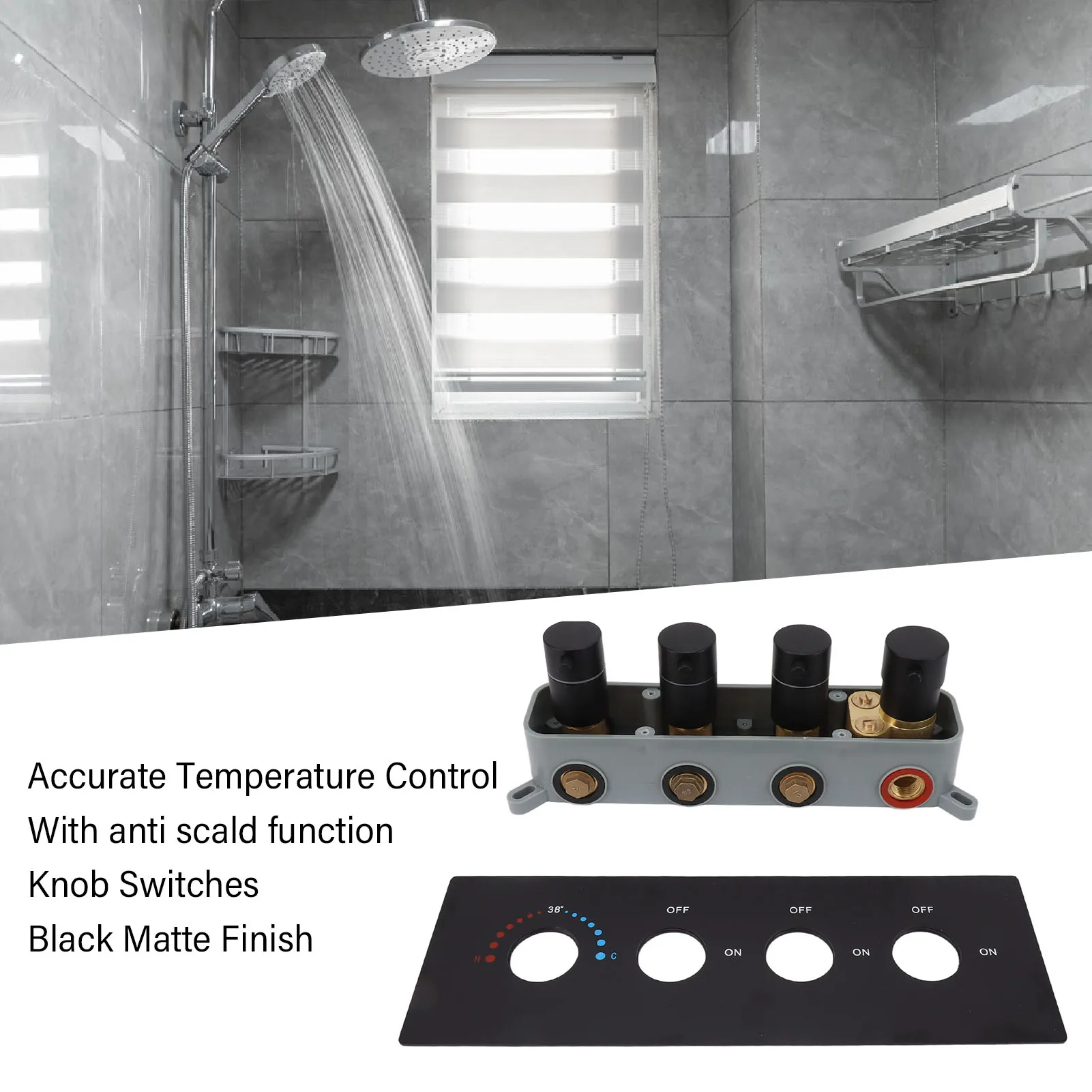 Трехходовой душевой клапан с точным контролем температуры, вход с внутренней резьбой 3/4 дюйма, латунный диверторный клапан для душа для квартиры
Трехходовой душевой клапан с точным контролем температуры, вход с внутренней резьбой 3/4 дюйма, латунный диверторный клапан для душа для квартиры