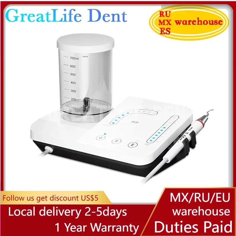 Стоматологический ультразвуковой пьезоскалер Greatlife Dent 7 +, эндоскопическая шкала для зубов, детали бутылки для воды, периодонтическая Съемная Maxpiezo 7 Plus
Стоматологический ультразвуковой пьезоскалер Greatlife Dent 7 +, эндоскопическая шкала для зубов, детали бутылки для воды, периодонтическая Съемная Maxpiezo 7 Plus