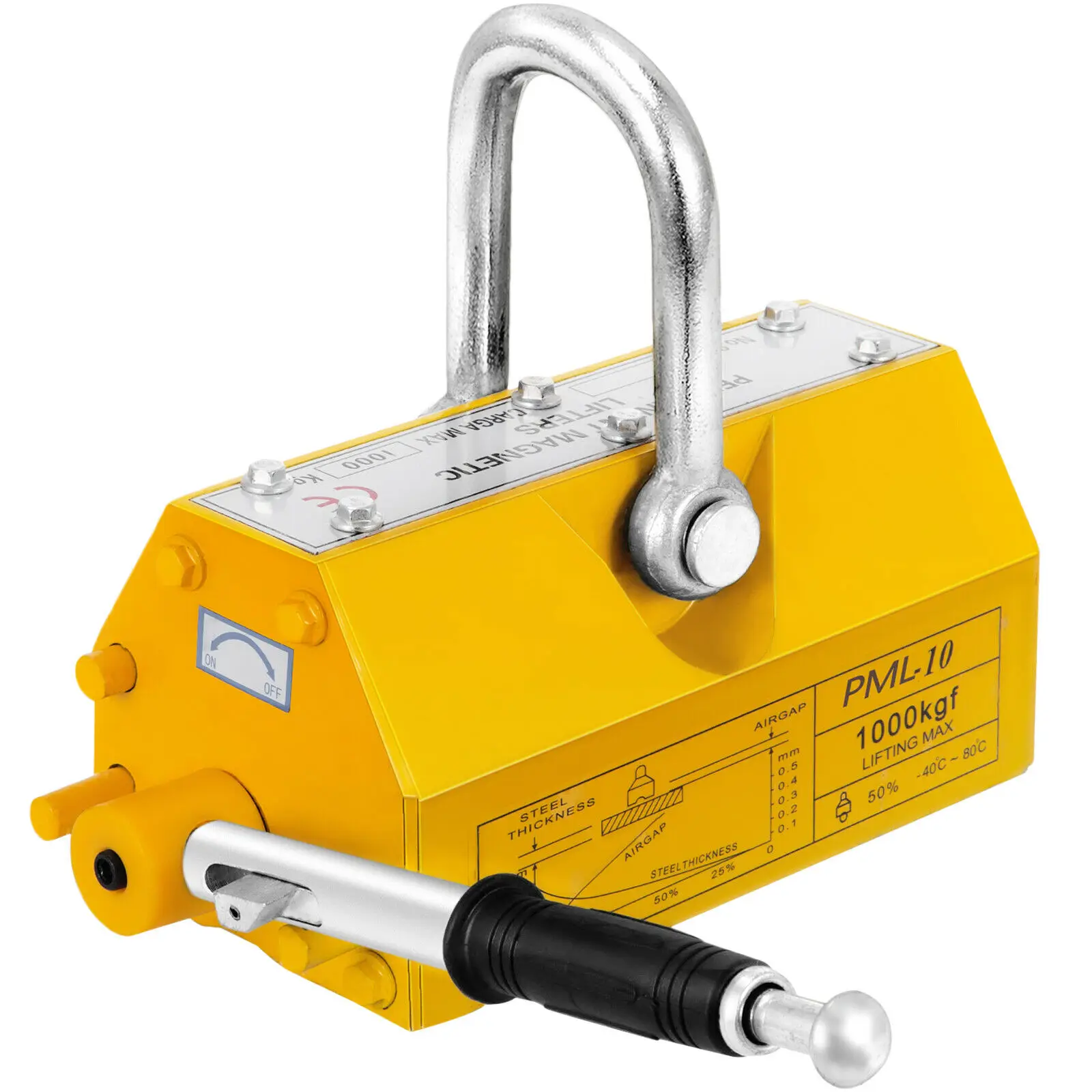 2 Ton 2000kg PML Permanent Magnetic Lifter / Lifting Magnets for Lifting Steel Plate
2 Ton 2000kg PML Permanent Magnetic Lifter / Lifting Magnets for Lifting Steel Plate