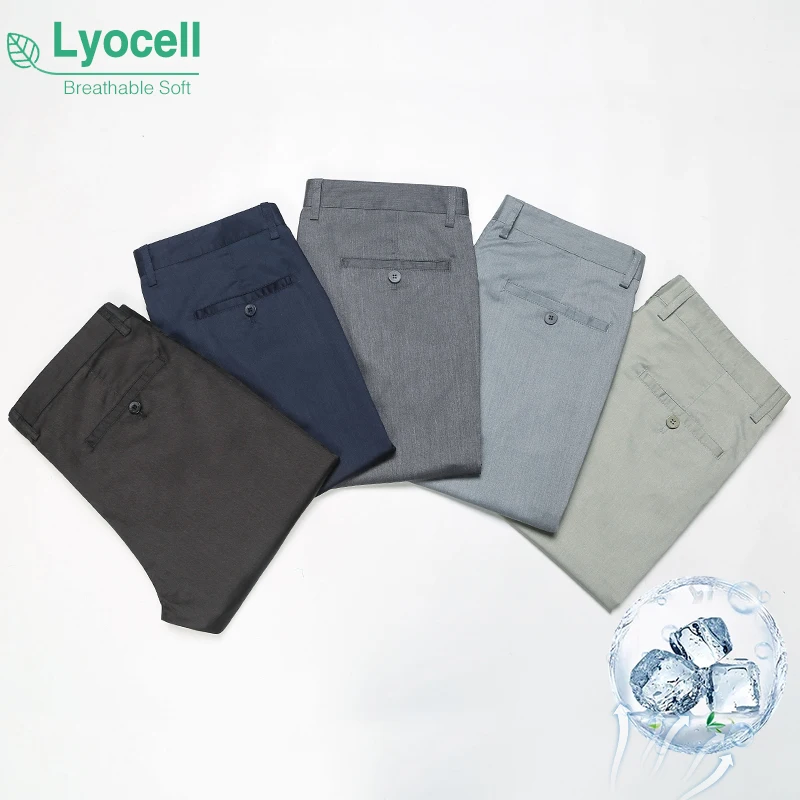 Lyocell Modal Blend Men's Casual Pants Summer Thin Classic Straight Elastic Business Solid Color Trousers Brand Clothes
Lyocell Modal Blend Men's Casual Pants Summer Thin Classic Straight Elastic Business Solid Color Trousers Brand Clothes