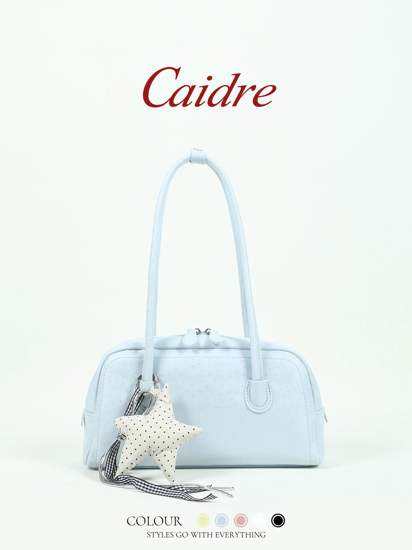 Caidre Star Polka Dot Bowling Underarm Bag Commuter Shoulder Bag Women's Gift Office Small Handle Bag Korean Style Pure Color
Caidre Star Polka Dot Bowling Underarm Bag Commuter Shoulder Bag Women's Gift Office Small Handle Bag Korean Style Pure Color