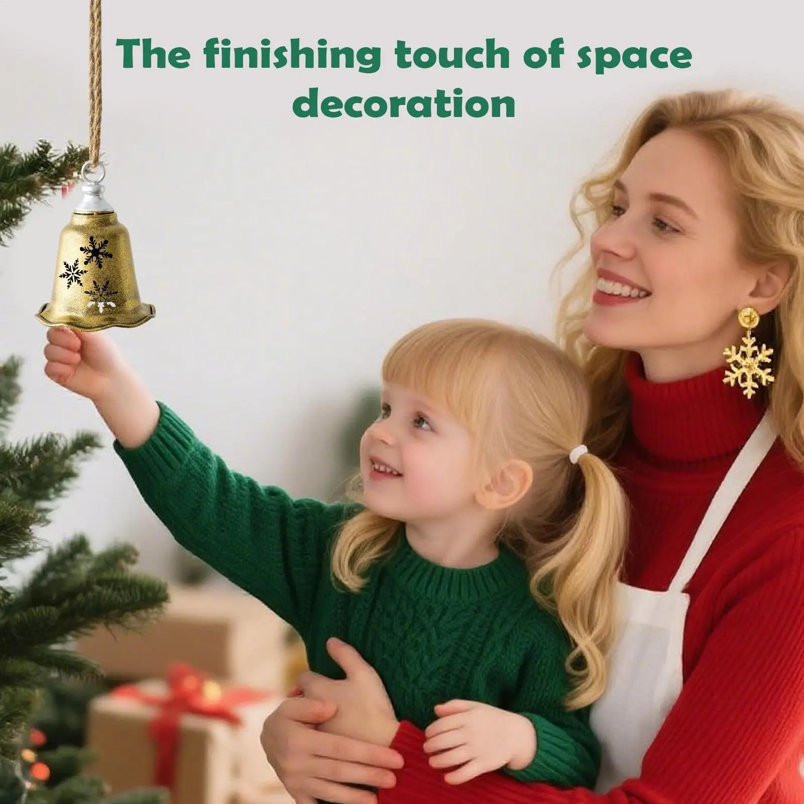 Рождественские колокольчики, полые украшения для вечеринки, подвеска в виде рождественской елки для праздника, дома, ужина, школы, ресторана, кафе, торгового центра
Рождественские колокольчики, полые украшения для вечеринки, подвеска в виде рождественской елки для праздника, дома, ужина, школы, ресторана, кафе, торгового центра