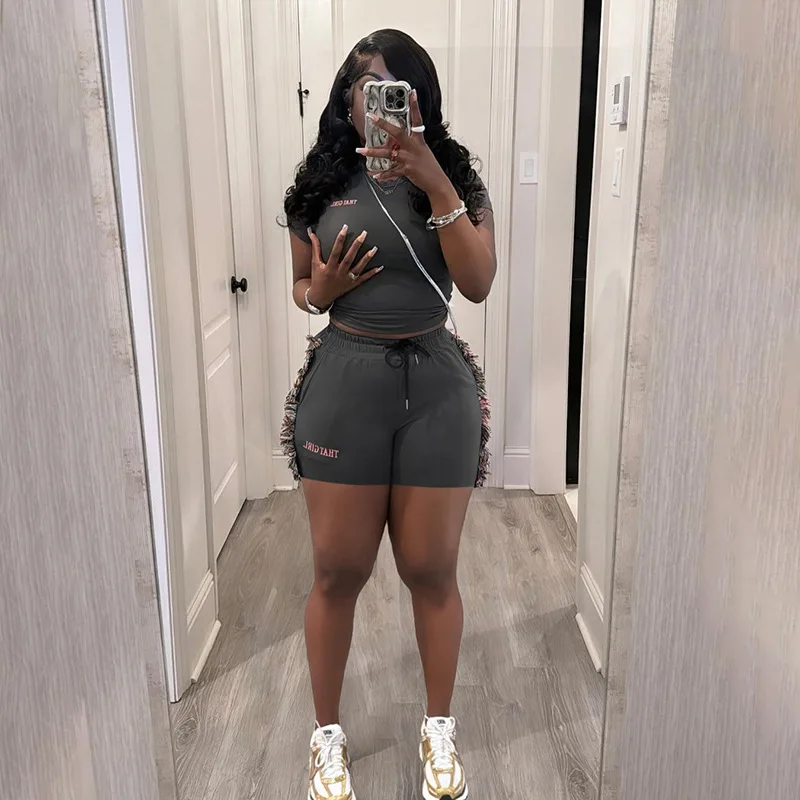 Casual Tassel Street Short Sets 2025 Summer Women 2 Piece Pant Outfit Luxury Suit Female Fashion Streetwear Two Piece Short Set
Casual Tassel Street Short Sets 2025 Summer Women 2 Piece Pant Outfit Luxury Suit Female Fashion Streetwear Two Piece Short Set