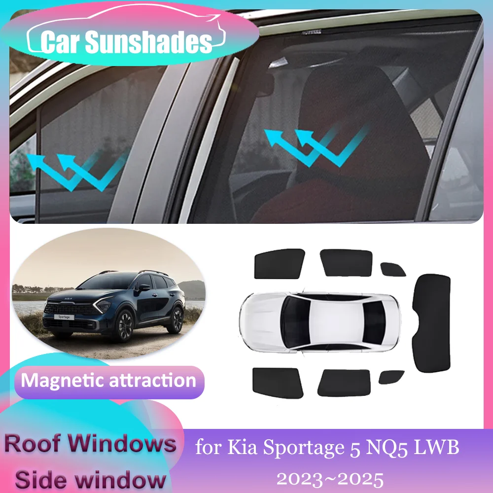 Car Magnetic Sunshades for Kia Sportage 5 NQ5 LWB 2023~2025 Side Roof Windows Sun Visor Windshield Curtain Sunroof Accessories
Car Magnetic Sunshades for Kia Sportage 5 NQ5 LWB 2023~2025 Side Roof Windows Sun Visor Windshield Curtain Sunroof Accessories
